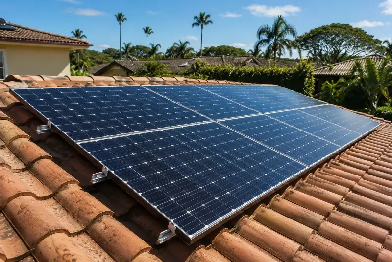 Installation de panneaux solaires à Manas